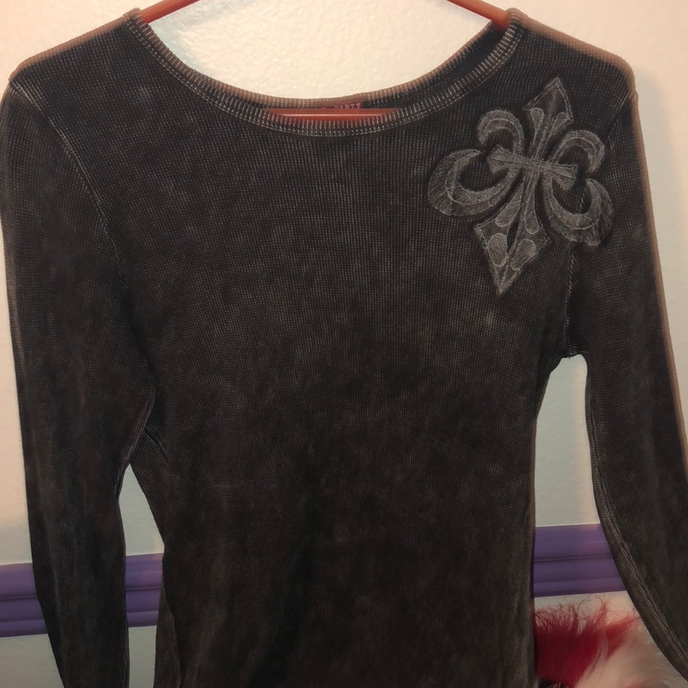 Black Angel Long Sleeve Top